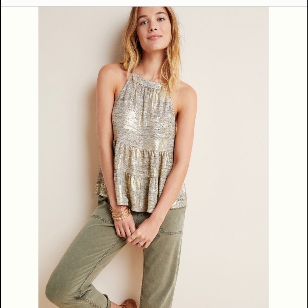 Anthropologie Becca Tiered Tank